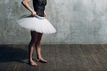 Ballet in beautiful style. Modern ballet. Ballet dancer.