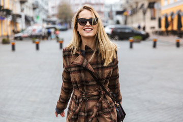 Beautiful young stylish blonde woman