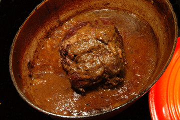 braised in Barolo- Piedmontese regional recipe italy
