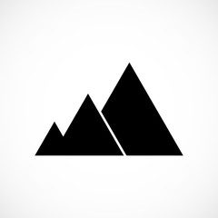 Abstract mountain logo. Mountains icon. Vector illustration