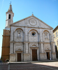 Fototapeta na wymiar Cathedral of Santa Maria Assunta, Pienza, Tuscany, Italy