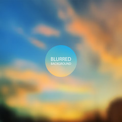 Abstract Background - Blurred Sunset Image 