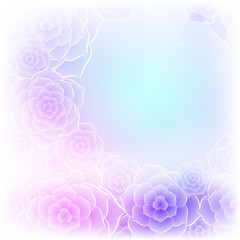 Colorful purple rose flower background for wedding design