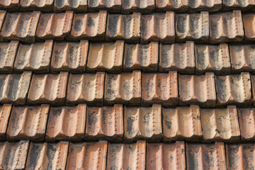  roof covered with old tiles