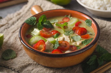 Delish homemade green curry