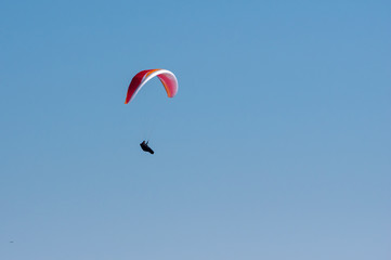 Parasailing in Blue Sky