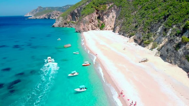 beautiful Greece landscape with amazing beaches 