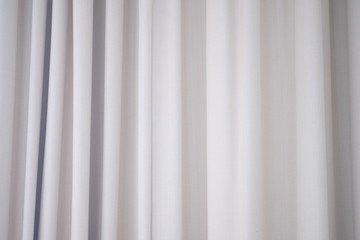 Fototapeta premium White curtain on the window