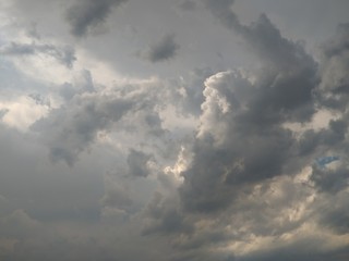 Fototapeta na wymiar Grey clouds
