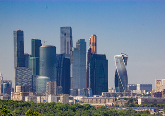 Fototapeta na wymiar Moscow City - Moscow International Business Center Russia