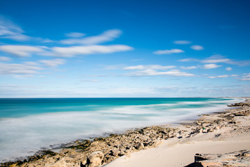 De hoop nature reserve white dunes and crystal clear waters of the Indian ocean