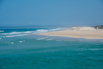 Indian Ocean view in the De Mond coastal nature reserve, South Africa