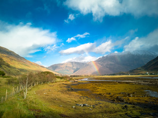 The scottish highlands on the road to the Isles