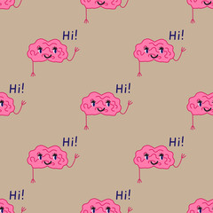 Cartoon brain vector