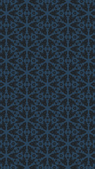 Ornate geometric pattern and abstract colored background