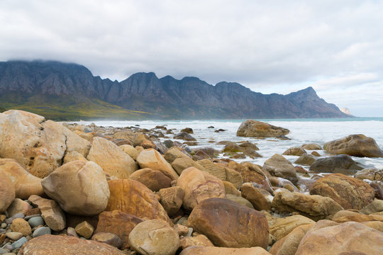 Kogel Bay Beach, located along Route 44 in the eastern part of False Bay near Cape Town, South Africa