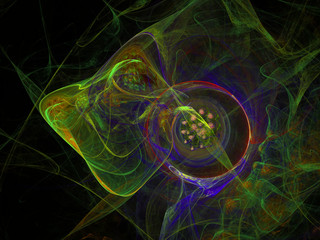 surreal futuristic digital 3d design art abstract background fractal illustration for meditation and decoration wallpaper