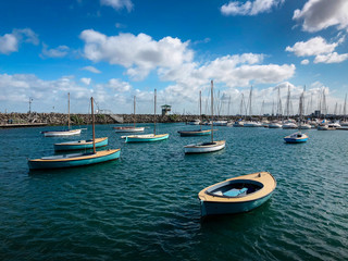 boats in harbor