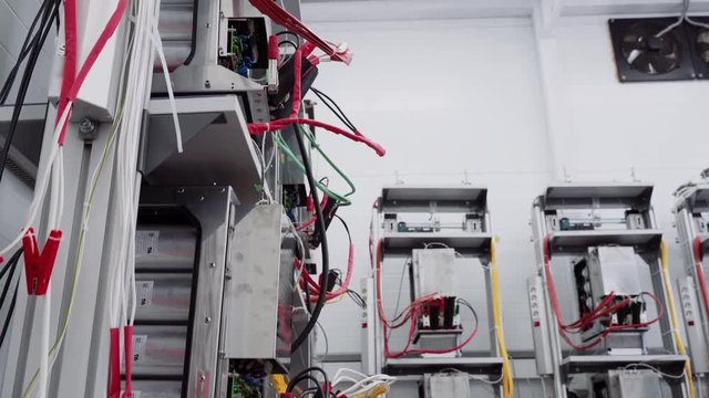 Test benches in the laboratory for the production of microprocessor-based protection and automation devices.