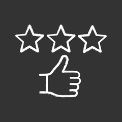 Rating chalk icon