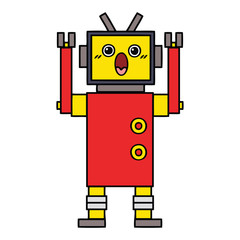cute cartoon robot