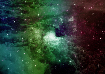 galaxy in a free space