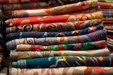 Different colors silk fabric