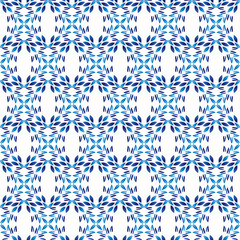 Ceramic tile pattern. Islamic, indian, arabic motifs. Damask seamless pattern. Porcelain ethnic bohemian background.  Abstract flower. Print for fabric and paper