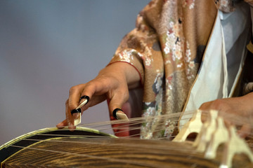 Koto japanese harp