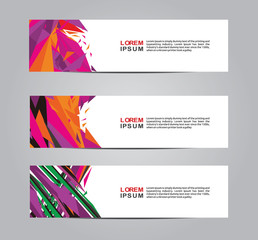 Naklejka premium Banner background. web banner business template. modern design