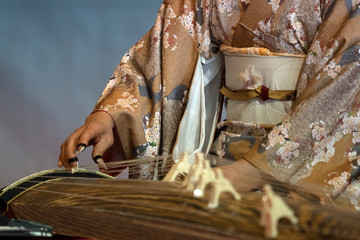 Koto japanese harp