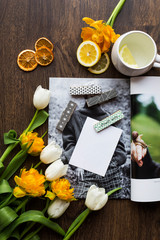 already done list with flowers