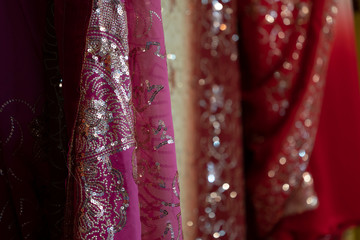 India clothes at the market for sale