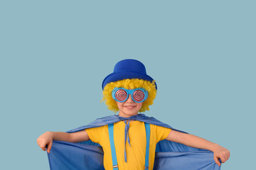 Little superhero child