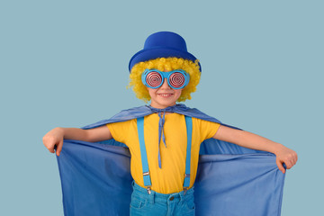 Little superhero child