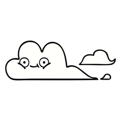 cute cartoon white cloud