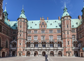 Fototapeta na wymiar Denmark. Frederiksborg Castle in the city of Hillerod