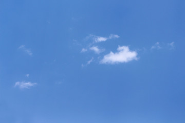 Clouds patterns with breezy on clear blue sky background