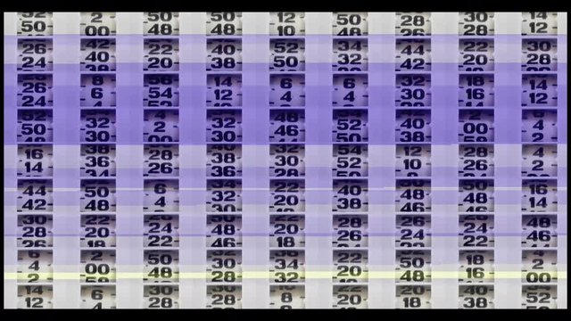 numbers code information clock counting