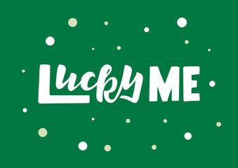 Lucky Me hand drawn lettering