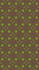 Ornate geometric pattern and abstract colored background
