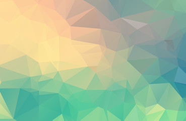 Fototapeta premium Pastel polygonal illustration, which consist of triangles. Geometric background in Origami style with gradient. Triangular design for your business.