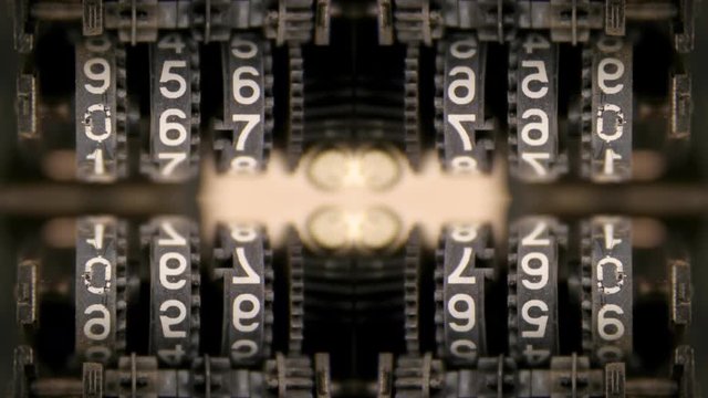 numbers code information clock counting