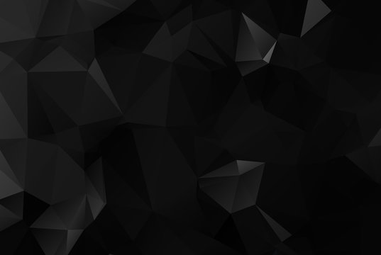 Dark polygonal illustration, which consist of triangles. Geometric background in Origami style with gradient. Triangular design for your business.