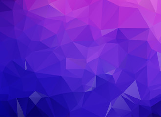 Blue Purple geometric rumpled triangular low poly origami style gradient illustration graphic background. Vector polygonal design for your business. - obrazy, fototapety, plakaty