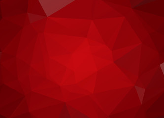 Light Red vector abstract polygonal template. A completely new color illustration in a vague style. Brand-new design for your business.