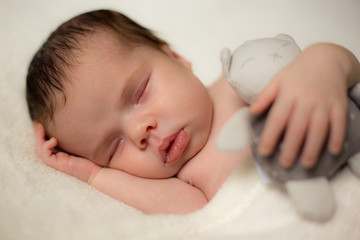 new born baby shooting, girl, 2 months old