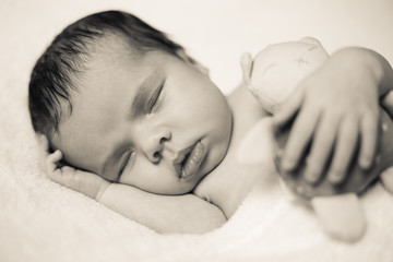 new born baby shooting, girl, 2 months old