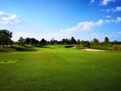 Golf course landscape