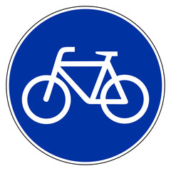 Fahrrad und Verkehrsschild